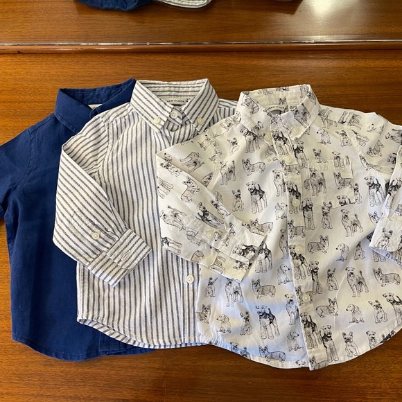 3-pack Janie and Jack Button Downs, 12-18 mos - Picture 1 of 8